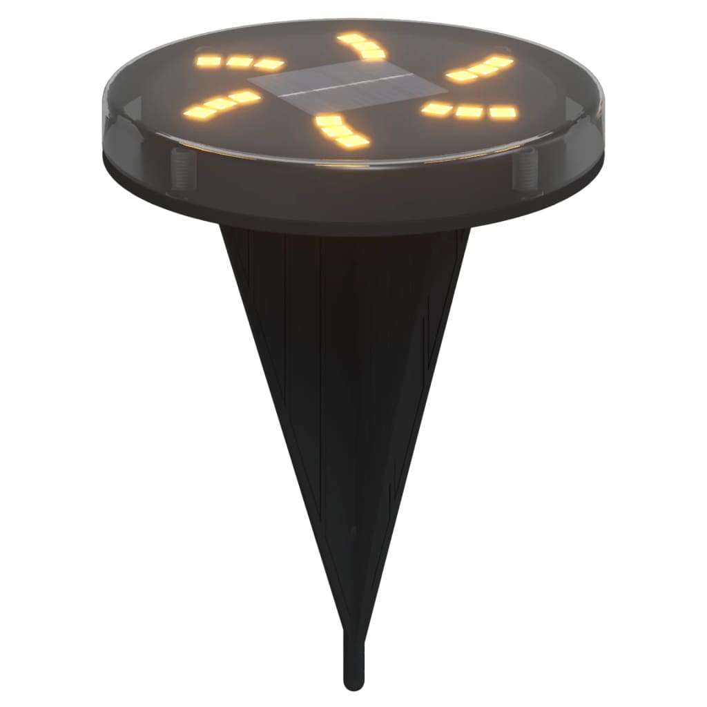 Lampade da terra Vidaxx 12 pezzi solari con picchetti da terra bianco caldo