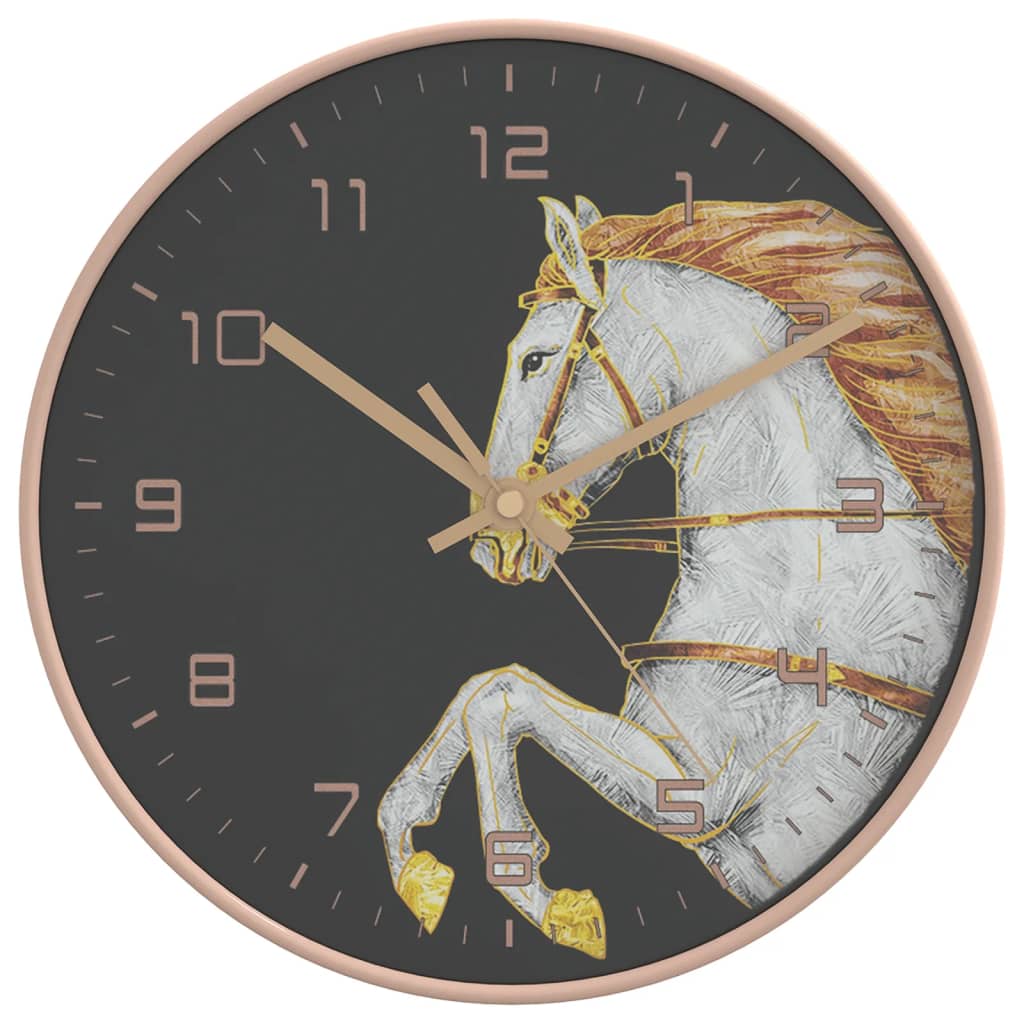 Vidaxx reloj de pared ø29,5 cm poliestireno y cristal dorado y blanco