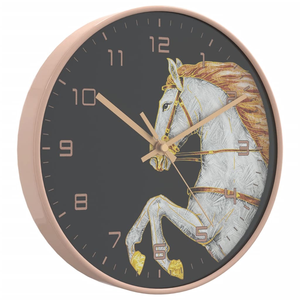 Vidaxx reloj de pared ø29,5 cm poliestireno y cristal dorado y blanco
