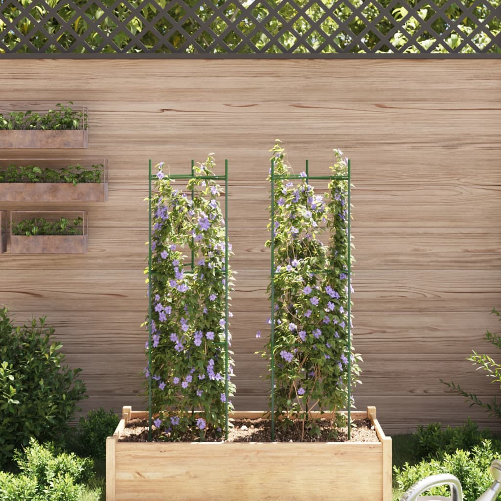 Vidaxl tomato cage 2 pcs 116 cm steel and polypropylene