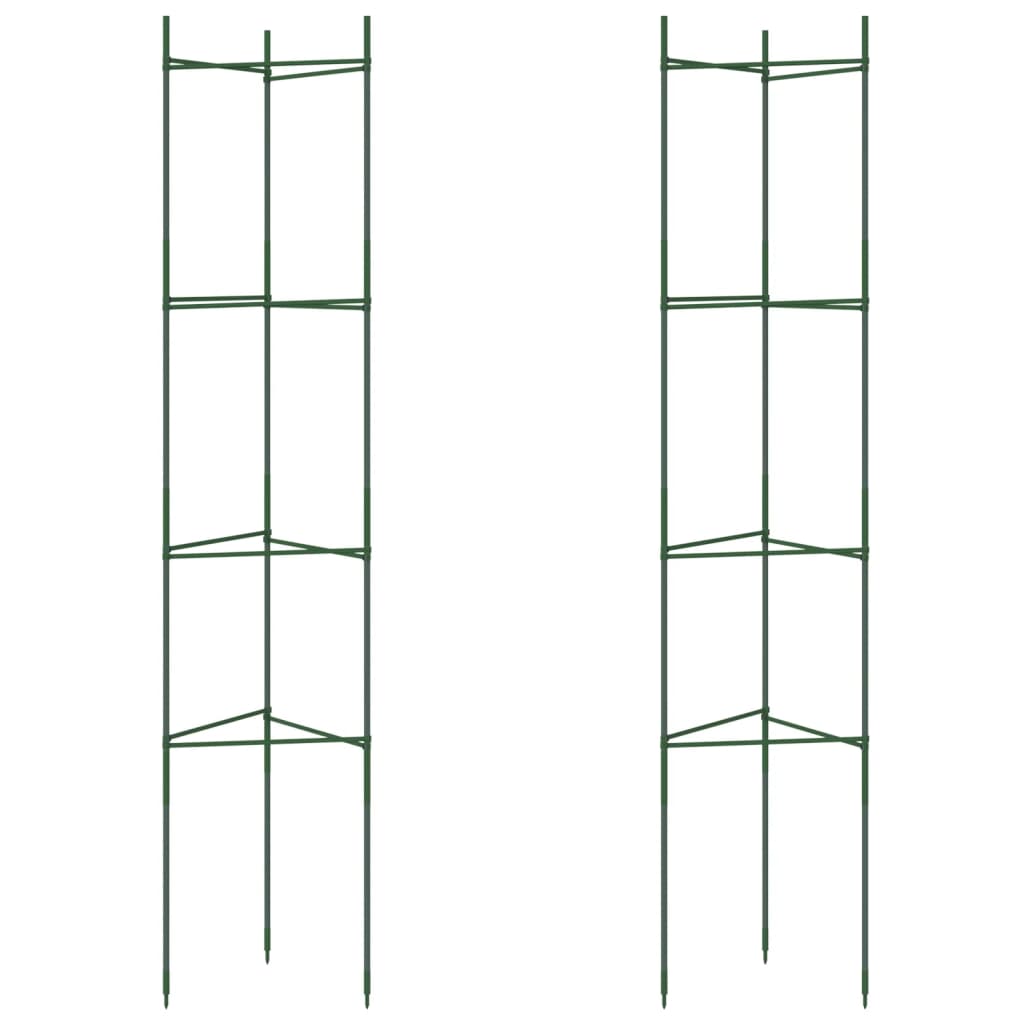 Vidaxl tomato cage 2 pcs 154 cm steel and polypropylene