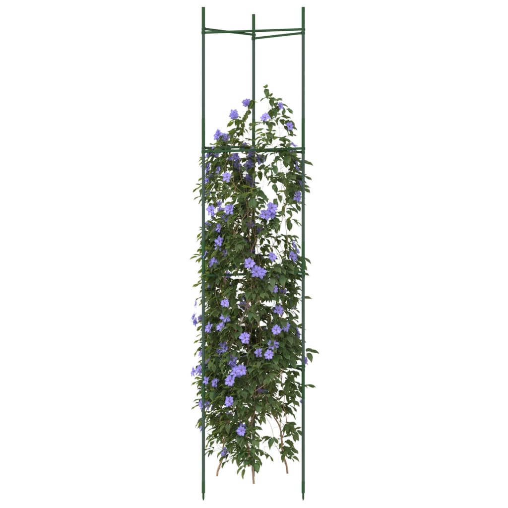 Vidaxl tomato cage 2 pcs 154 cm steel and polypropylene