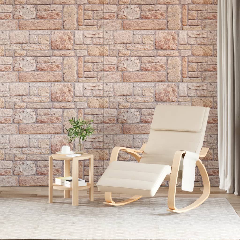 VidaXL Wall panels 10 pcs 3D 100x50 cm EPS brown