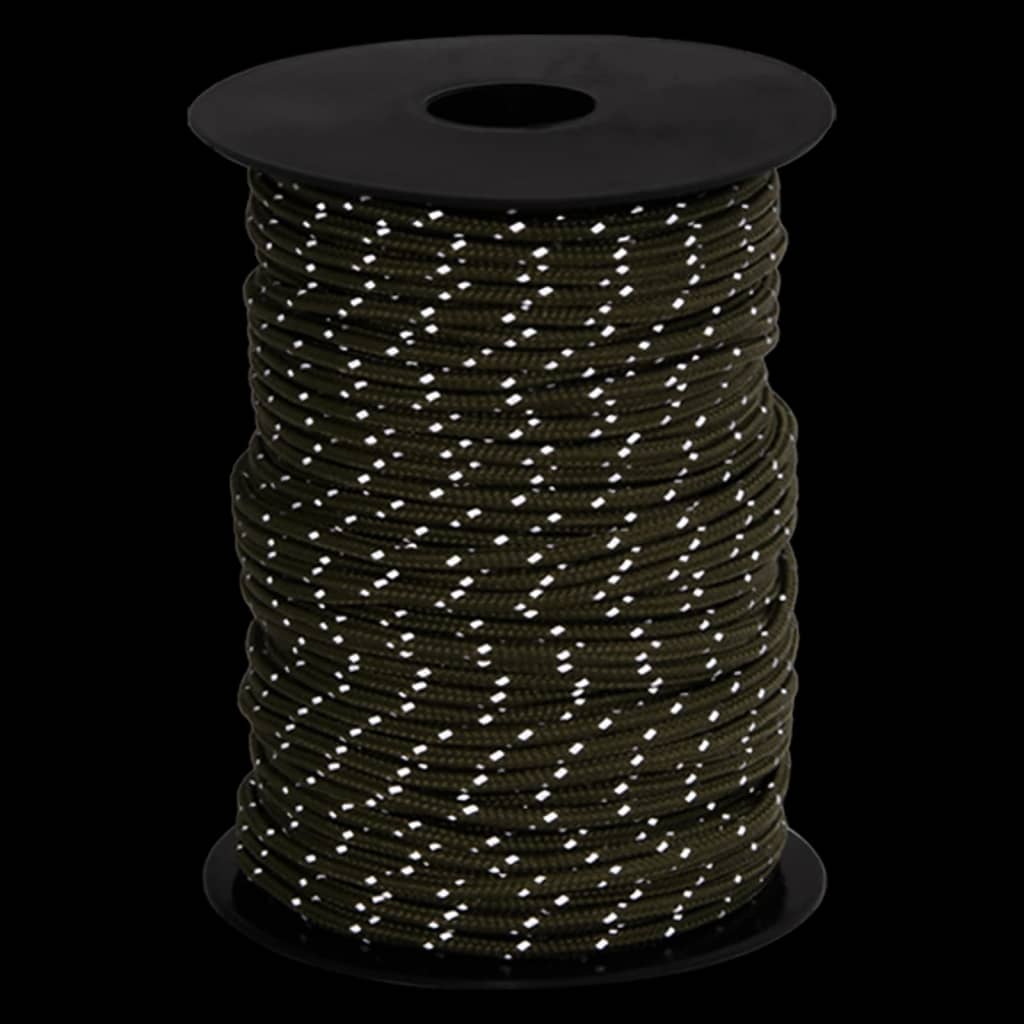 Hauban de tente VidaXL avec bandes réfléchissantes et tendeurs 50 m 3 mm