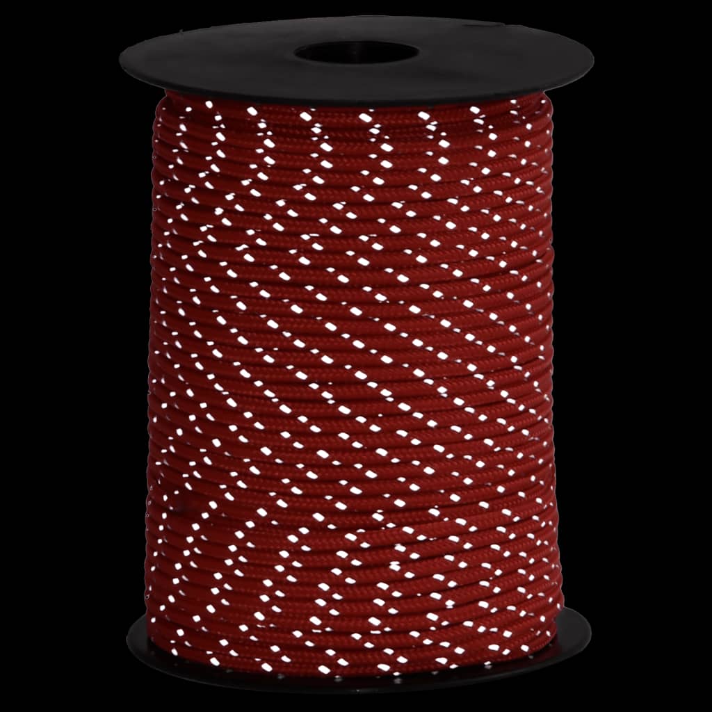 Hauban de tente VidaXL avec bandes réfléchissantes et tendeurs 50 m 3 mm