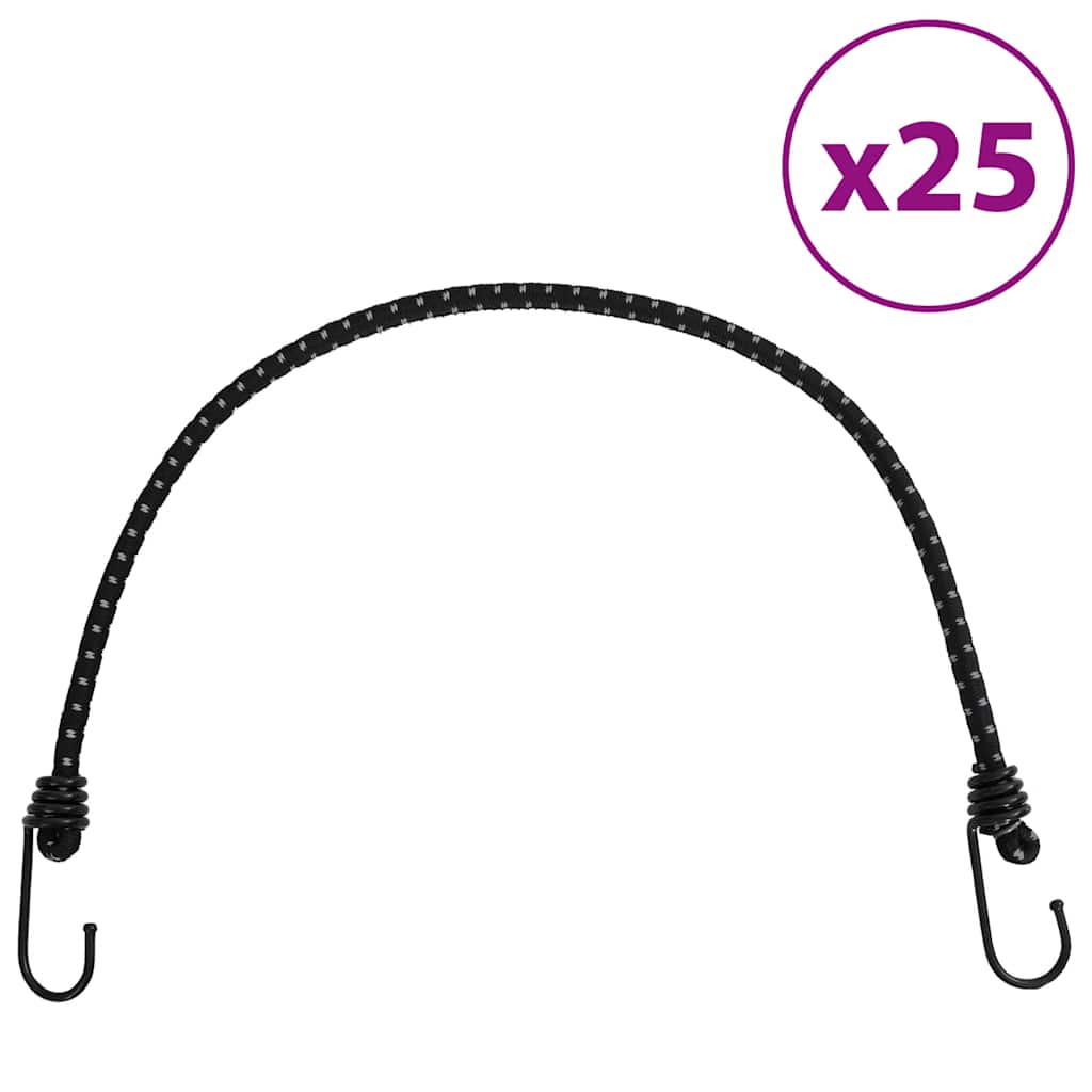 Vidaxl Spanelastics con cómics y ganchos reflectantes 25 piezas 59 cm