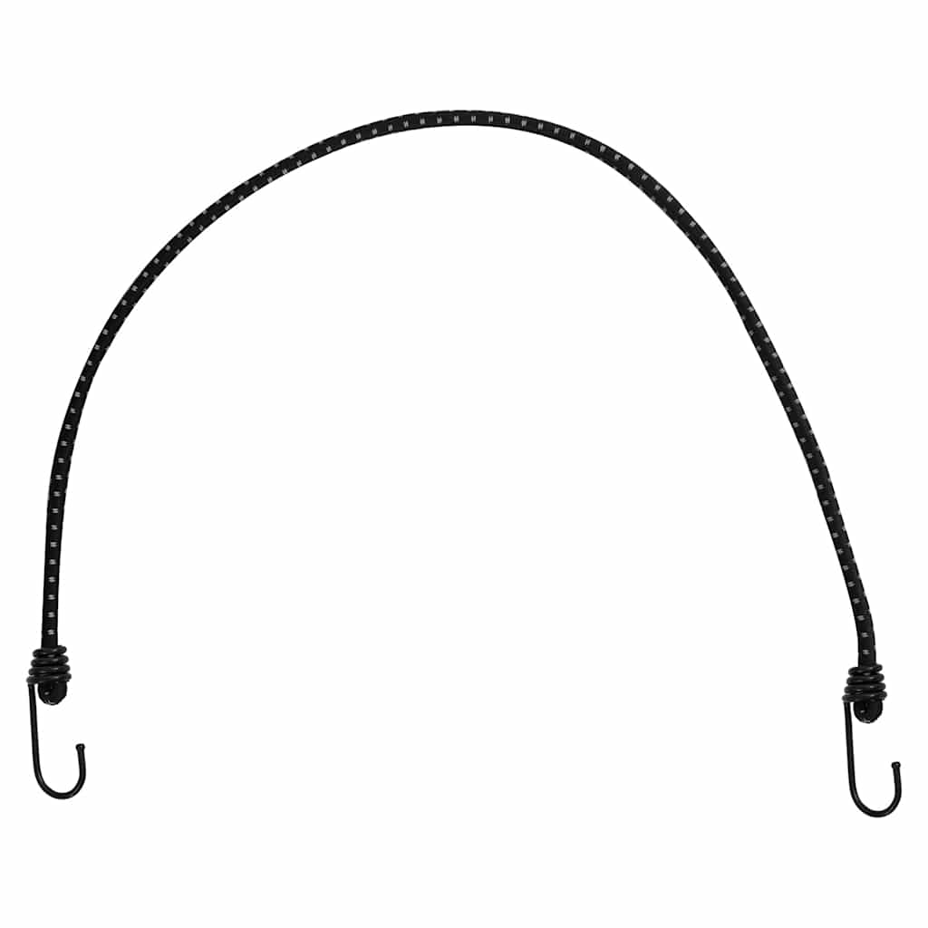 Vidaxl élastiques de tension avec bandes réfléchissantes et crochets 10 pcs 88 cm