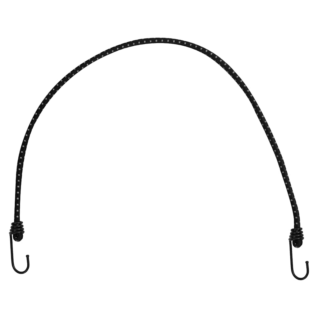 Vidaxl élastiques de tension avec bandes réfléchissantes et crochets 25 pcs 88 cm
