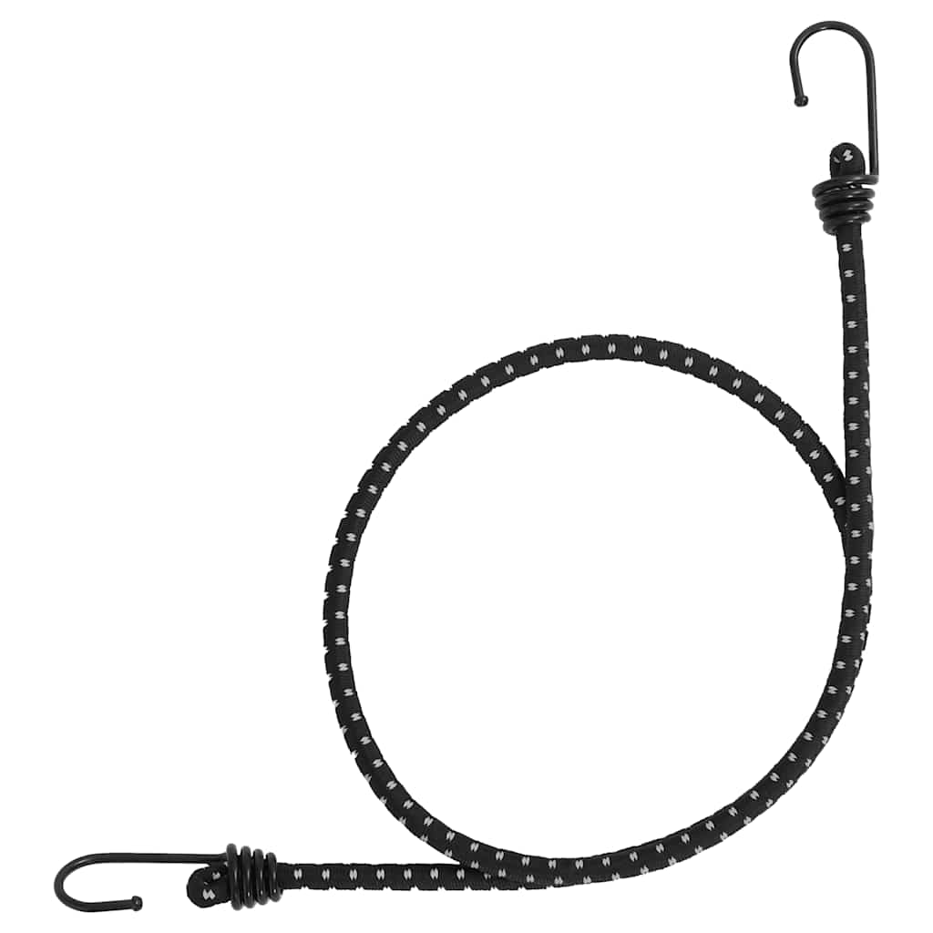 Vidaxl élastiques de tension avec bandes réfléchissantes et crochets 10 pcs 100 cm