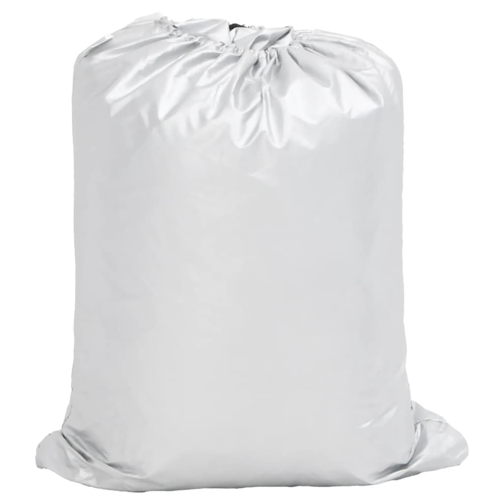 Copriauto VidaXL per berlina con cinghie con fibbia, completamente color argento