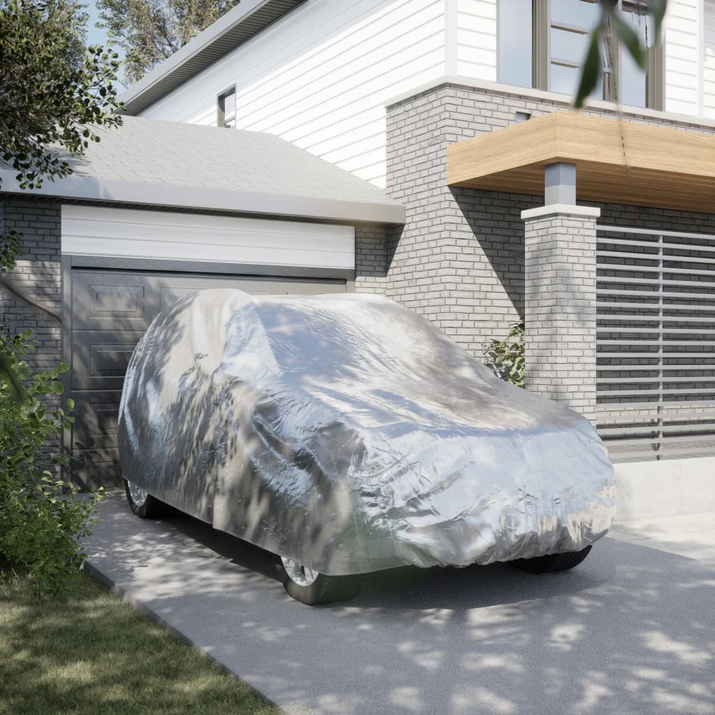 Vidaxl avtoprevleka za SUV s trakovi za zapenjanje XL, v celoti srebrne barve