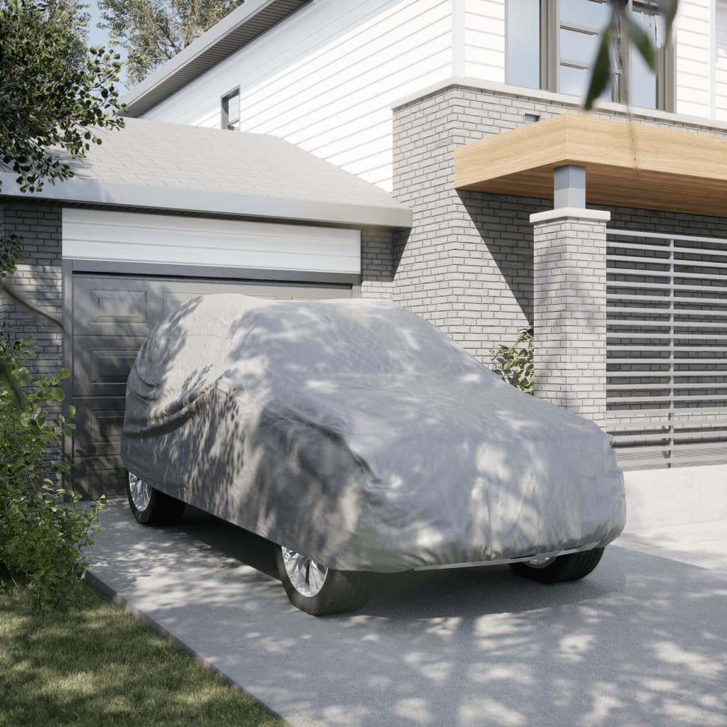 Vidaxxl Autoabdeckung für SUV mit Vliesstoff komplett grau