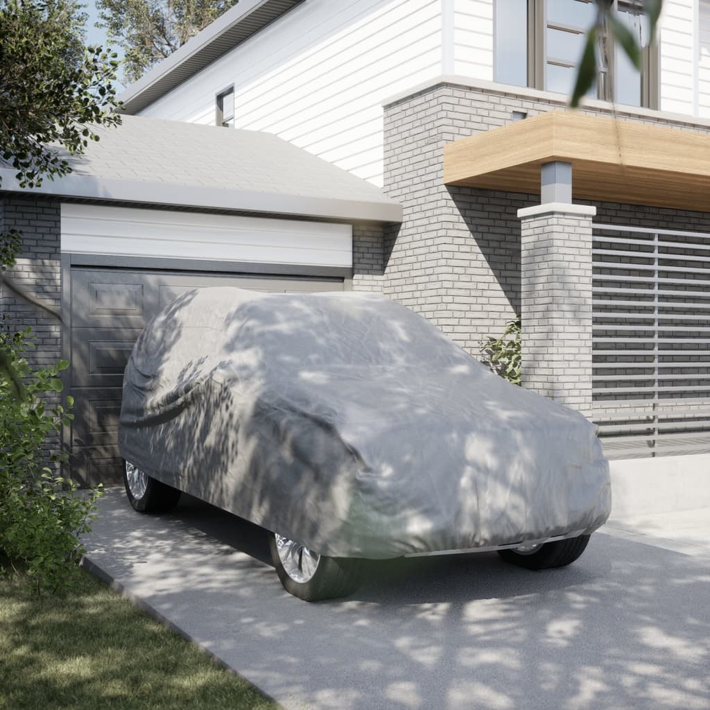 Vidaxxl Autoabdeckung für SUV l Vliesstoff komplett grau