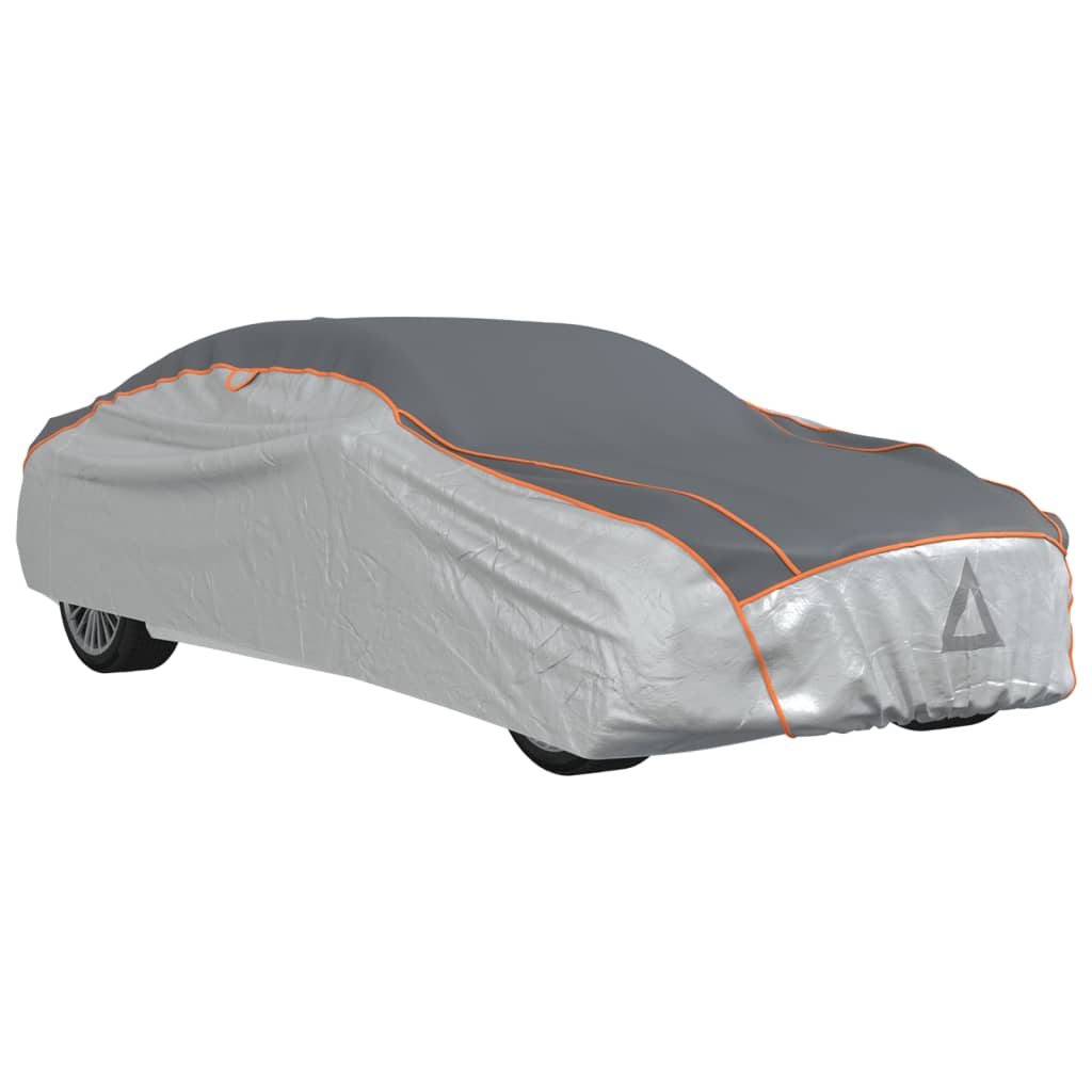 Vidaxxl car cover for sedan hail protection in silver and gray
