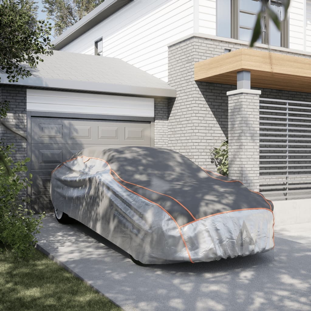 VidaXL Autoabdeckung für Limousine Hagelschutz XL Silber und Grau