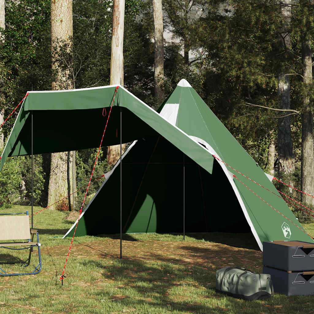 VidaXL tente tipi 5 personnes imperméable vert