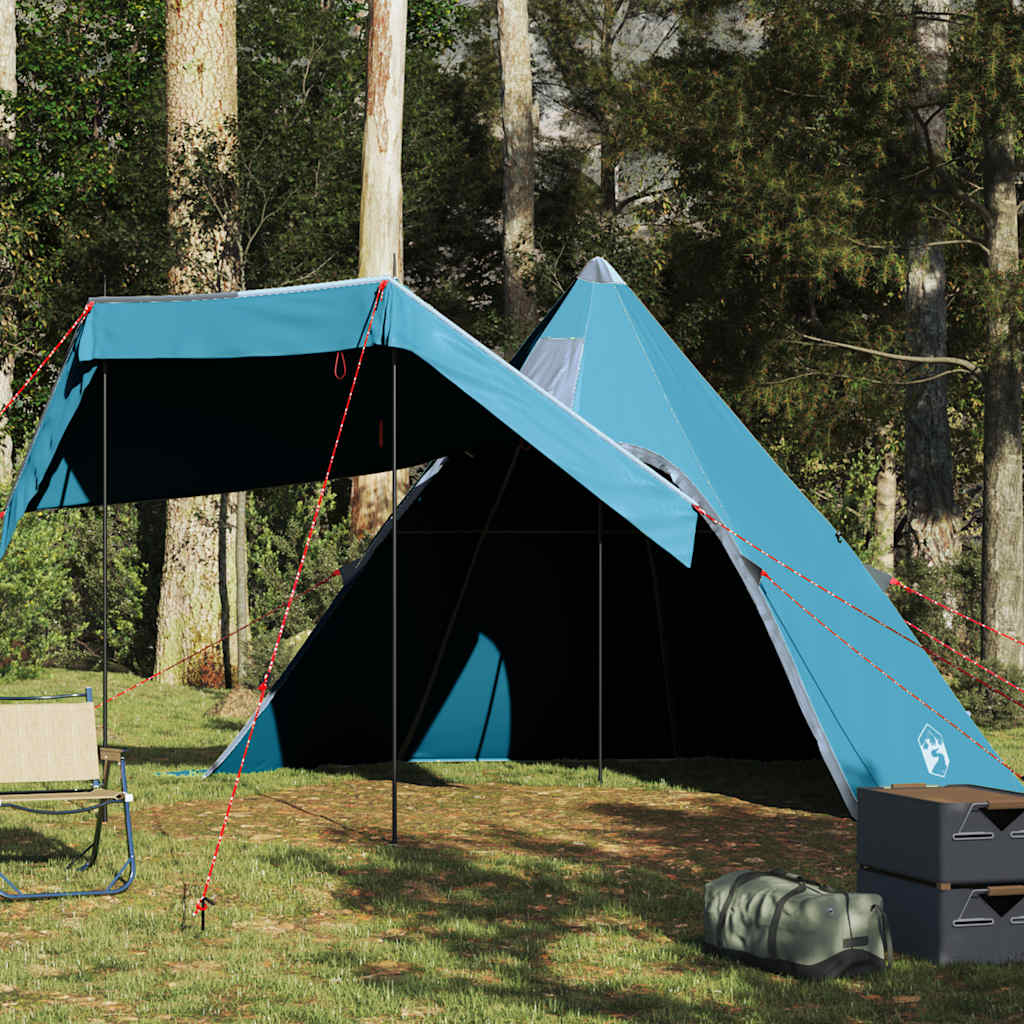 VidaXL tente tipi 5 personnes imperméable bleu