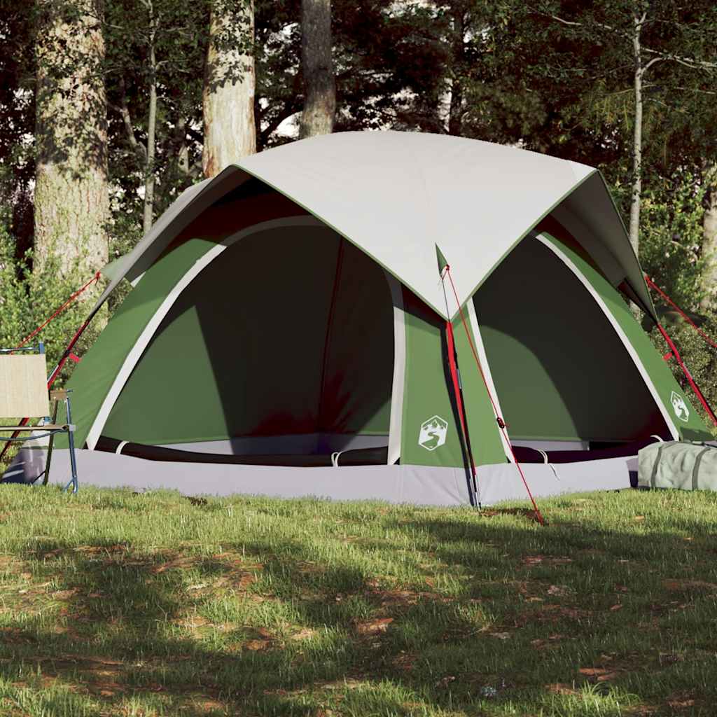 Tente VidaXL 4 personnes imperméable vert