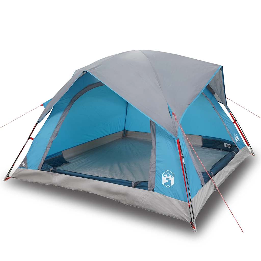 Tente VidaXL 4 personnes imperméable bleue