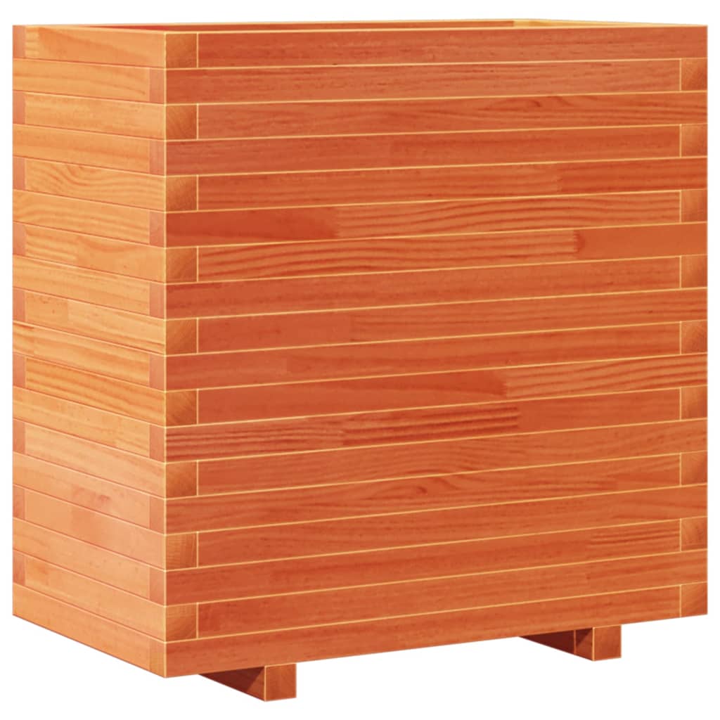 VidaXL Jardinière 70x40x72 cm bois de pin massif, marron lavé