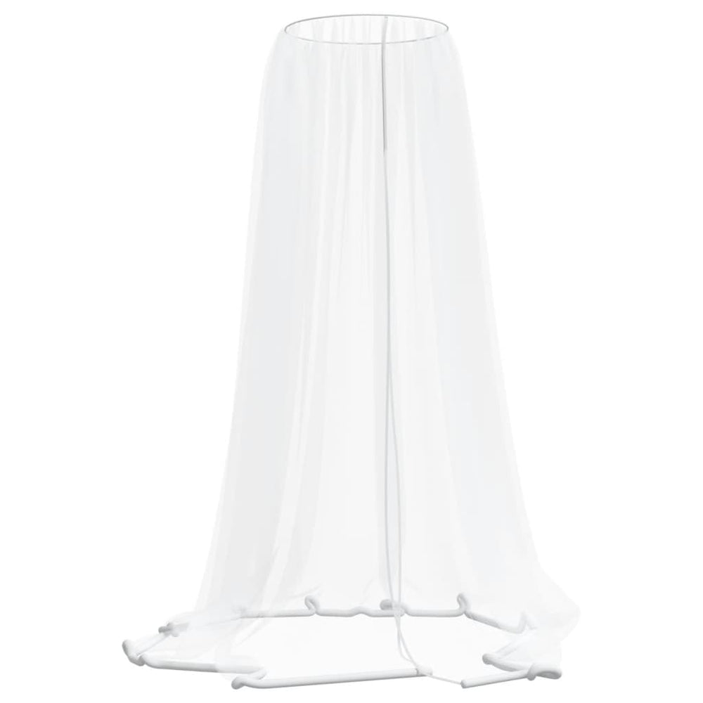 Vidaxl Mosquito Net pour parapluie 220 Mesh φ330x250 cm blanc