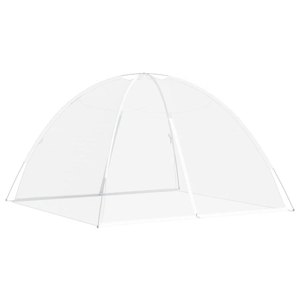 Vidaxl Mosquito Net avec portes Mongolia 220 Mesh 200x200x130 cm blanc