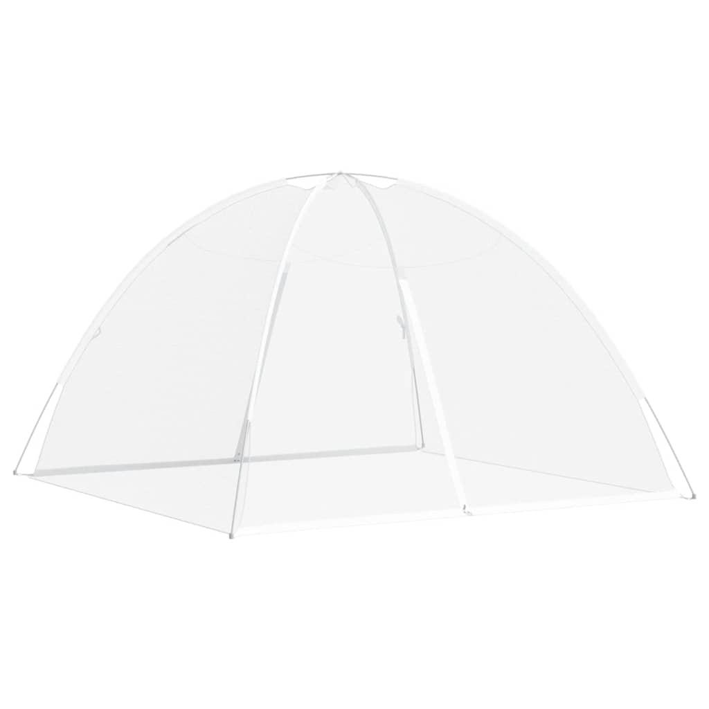 Vidaxl Mosquito Net avec portes Mongolia 220 Mesh 200x200x130 cm blanc