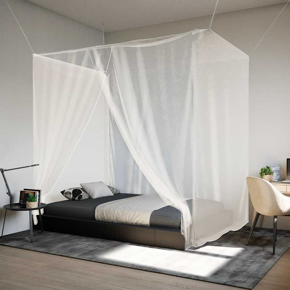Vidaxl Hanging Mosquito Net 156 Mesh 220x100x150 cm blanc