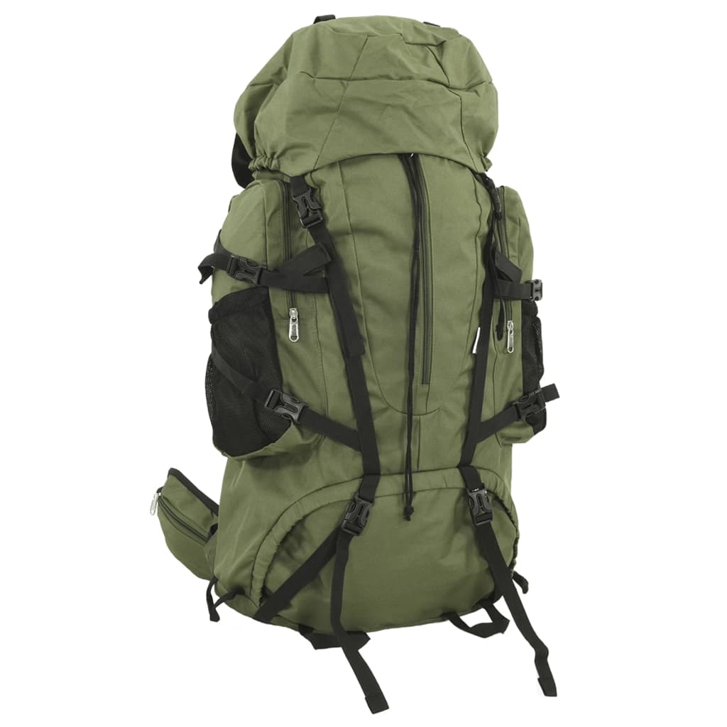 VidaXL mochila de senderismo 60 l tejido oxford verde militar