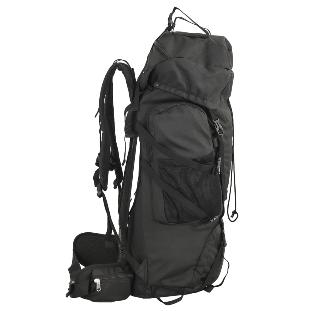 Vidaxl hiking backpack 80 l oxford fabric black