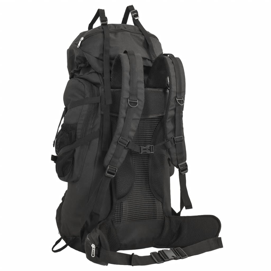 Vidaxl hiking backpack 80 l oxford fabric black