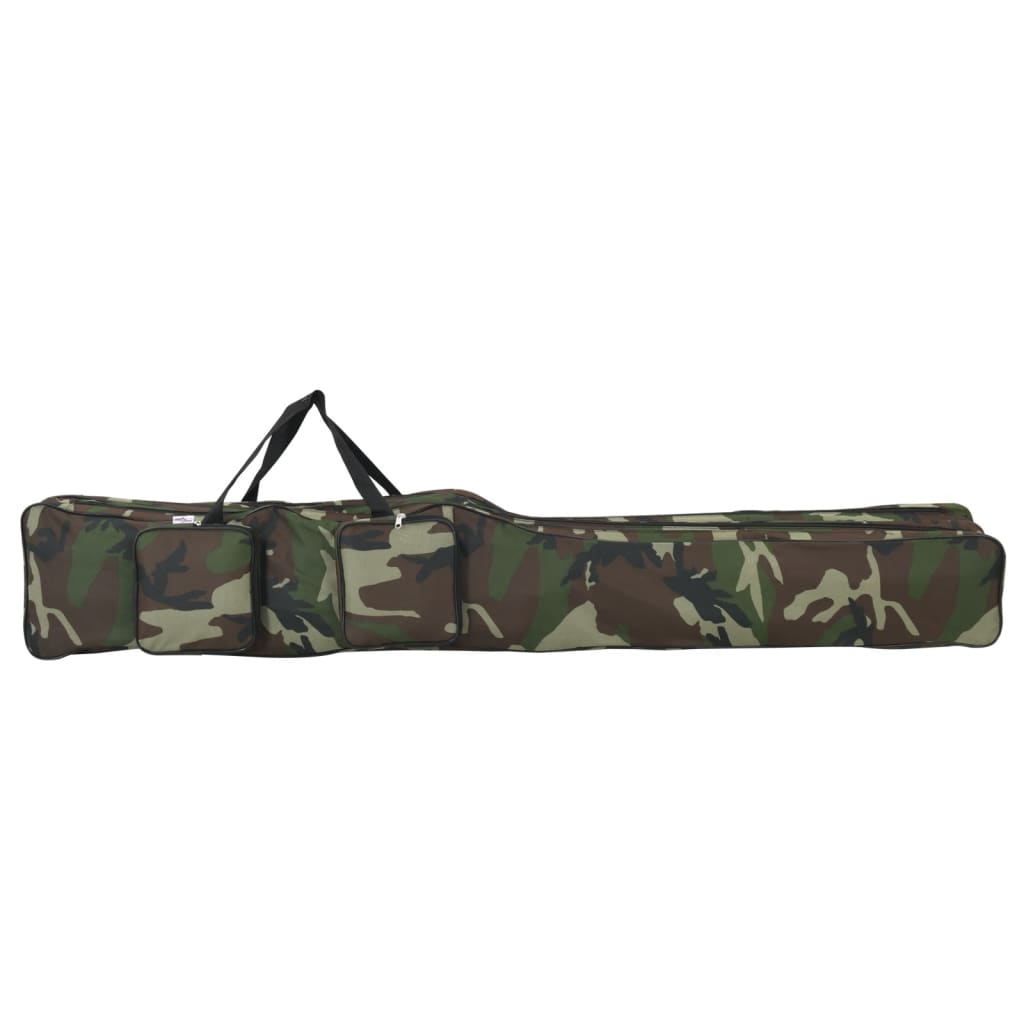 VidaXL sac de canne à pêche 150 cm tissu oxford camouflage vert