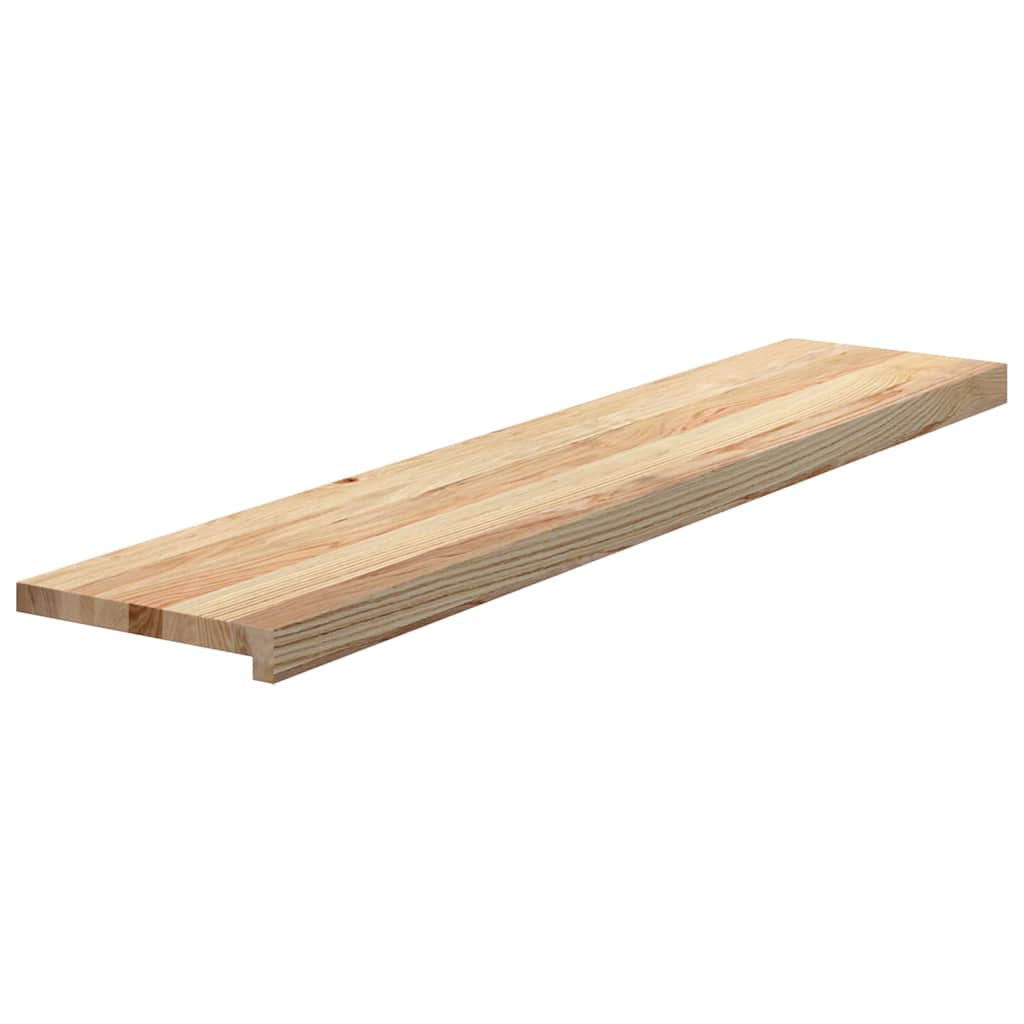 Vidaxx peldaños de escalera 4 piezas 120x25x2 cm roble macizo sin tratar
