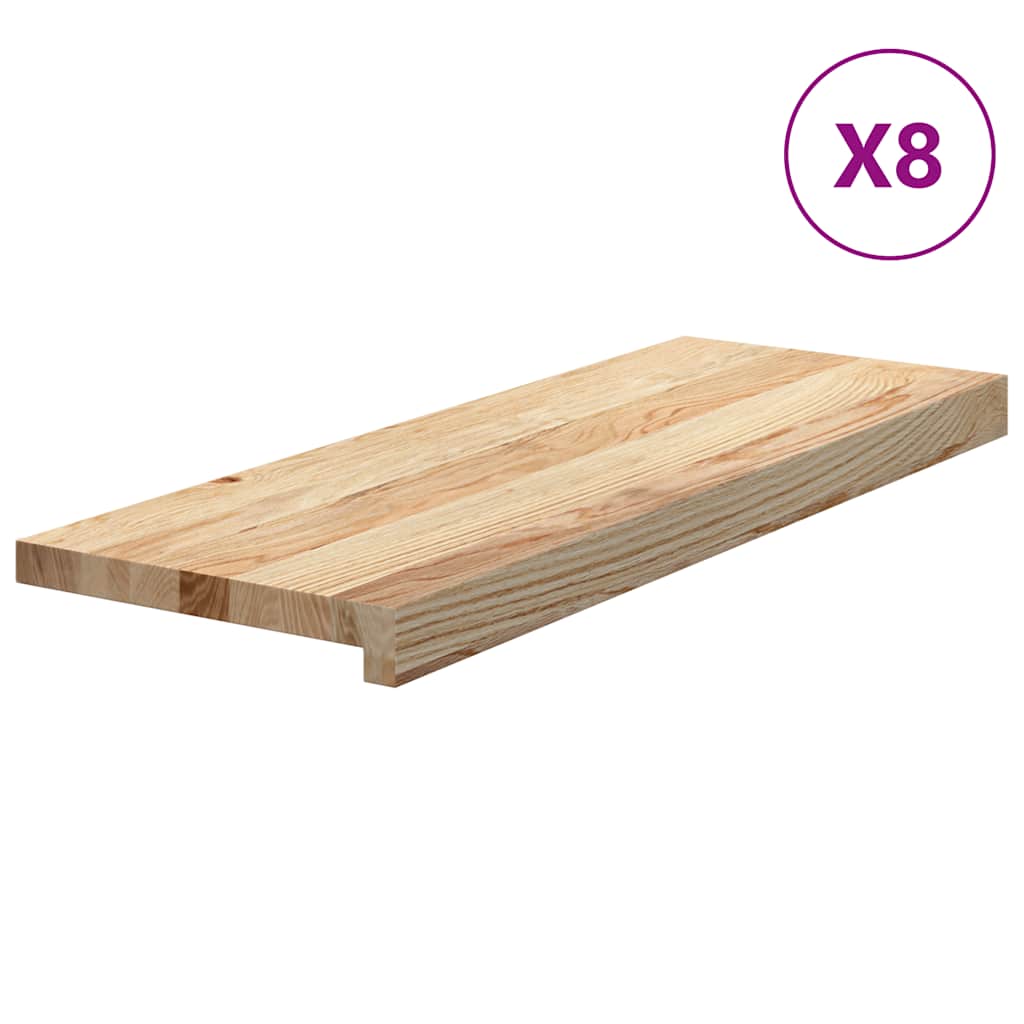 Vidaxx portaat 8 kpl 70x25x2 cm käsittelemätön massiivitammea