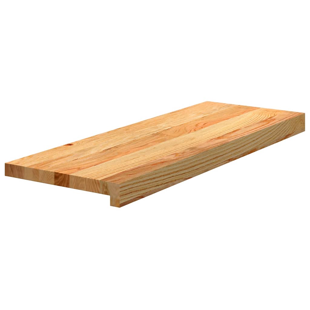 Vidaxx peldaños de escalera 8 piezas 70x25x2 cm roble macizo marrón claro