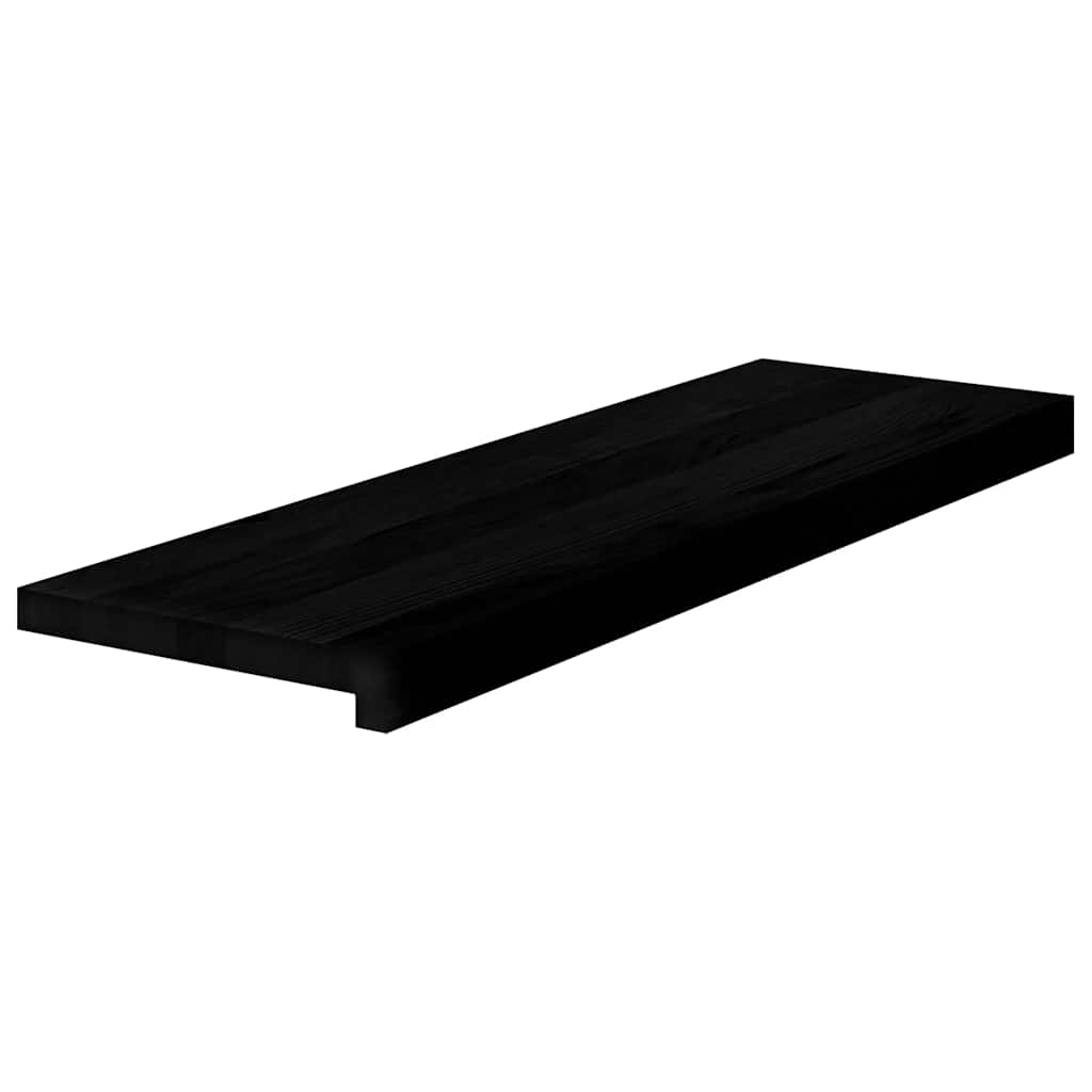 Vidaxx peldaños de escalera 4 piezas 80x25x2 cm roble macizo marrón oscuro