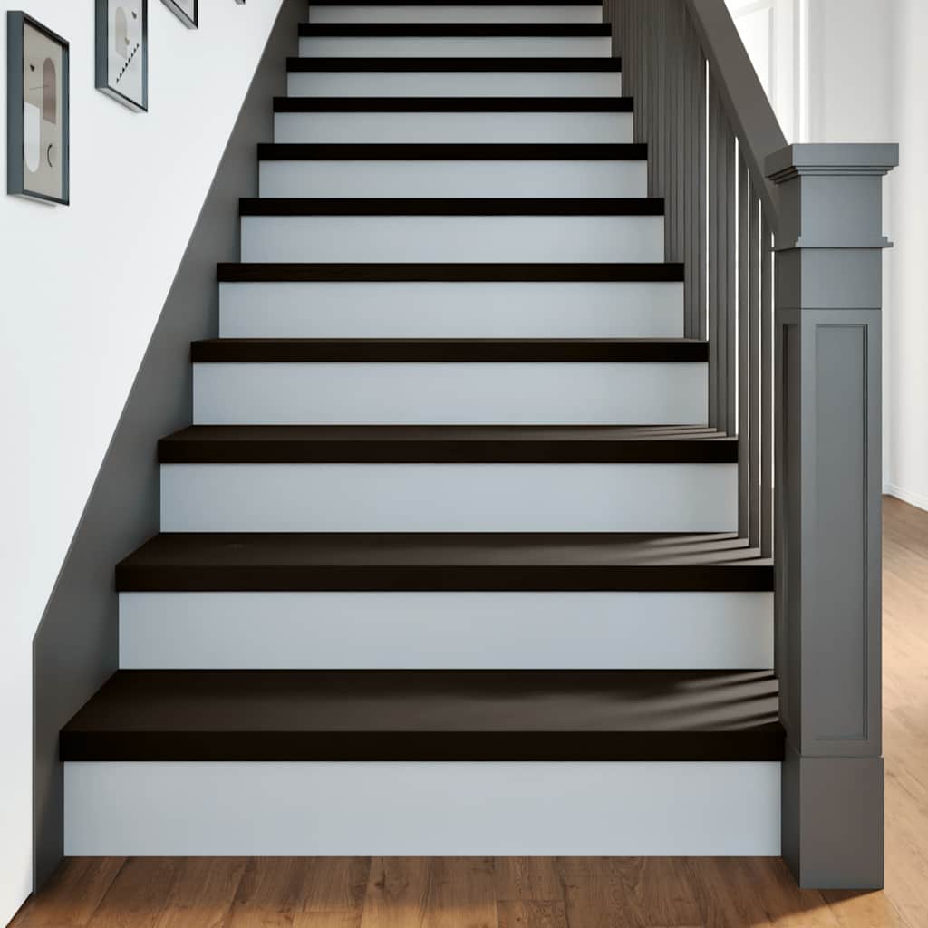 Vidaxx Trapptrappen 2 Stéck 100x30x2 cm Massiv Eichen donkelbraun