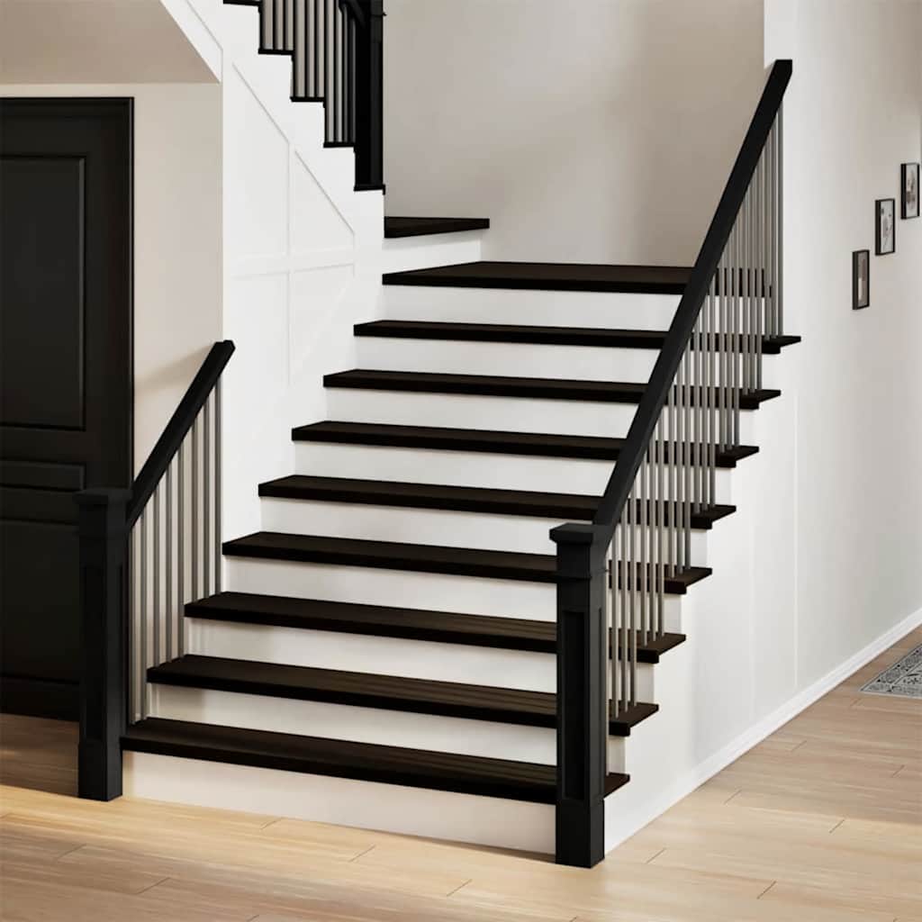 Vidaxx Treppenstufen 2 Stk. 120x30x2 cm massive Eiche dunkelbraun