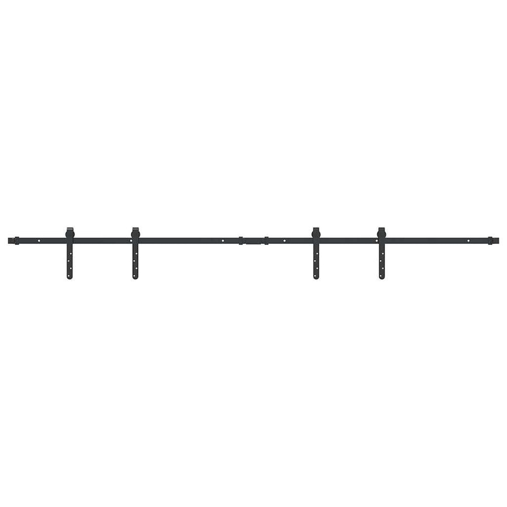 Suspension Vidaxl Ensemble pour la porte coulissante de 200 cm en acier au carbone
