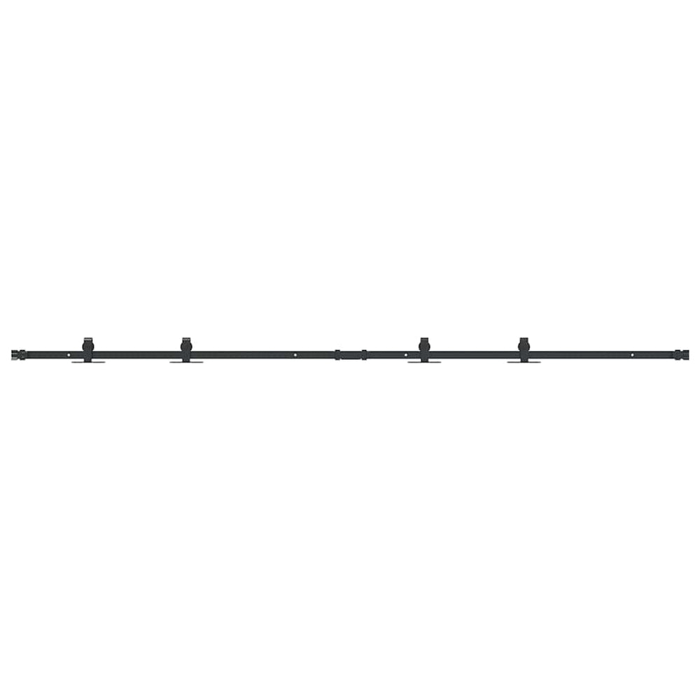 Ensemble de suspension Vidaxl pour la porte coulissante 213 cm en acier au carbone