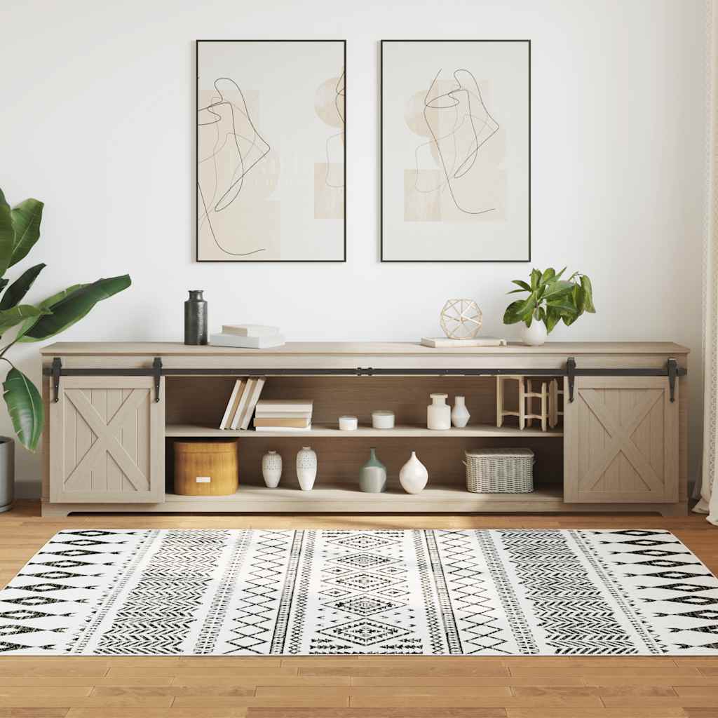 Ensemble de suspension Vidaxl pour la porte coulissante de 244 cm en acier au carbone
