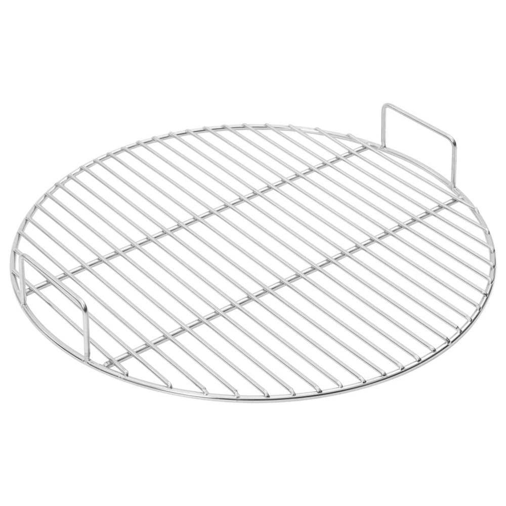 Vidaxl barbecuerooster met handgrepen rond ø44,5 cm 304 roestvrijstaal