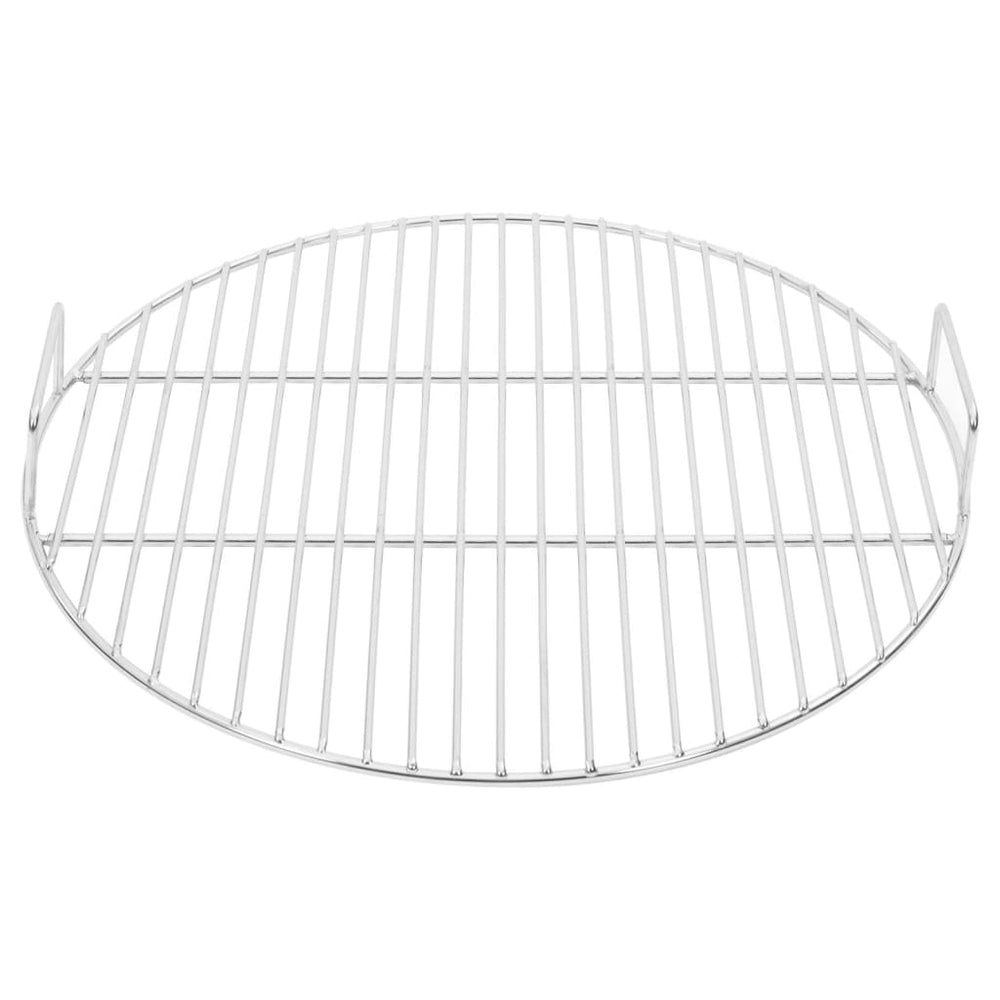 Vidaxl barbecuerooster met handgrepen rond ø44,5 cm 304 roestvrijstaal