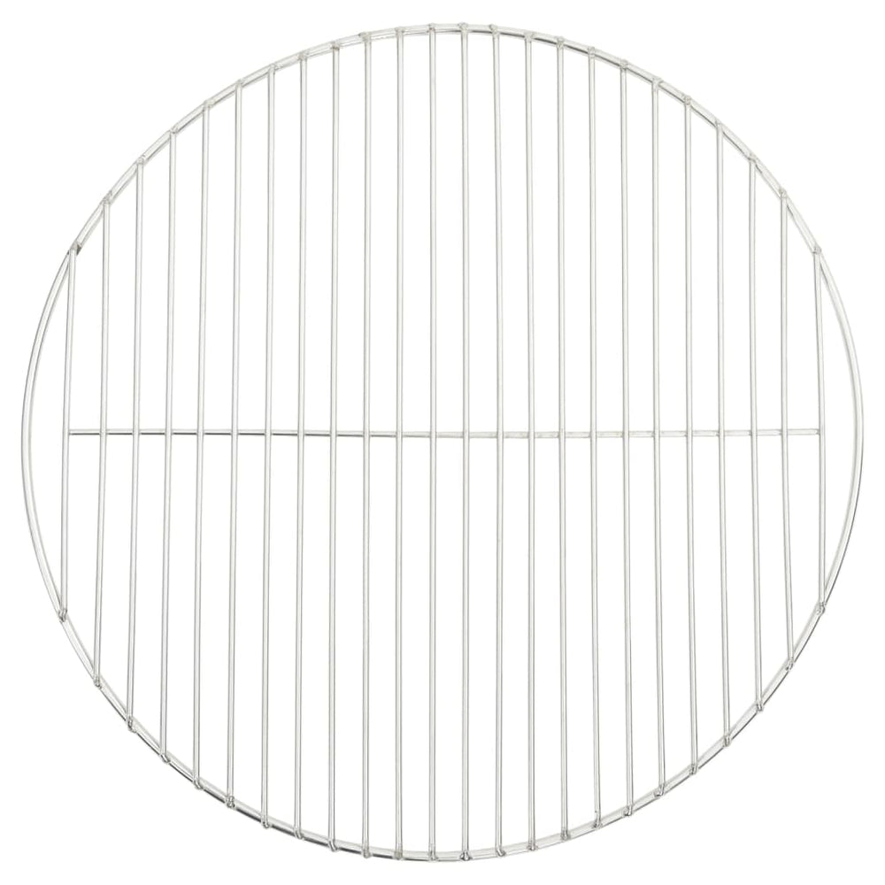 Vidaxl Grillgille Round Ø47 cm 304 Edelstahl