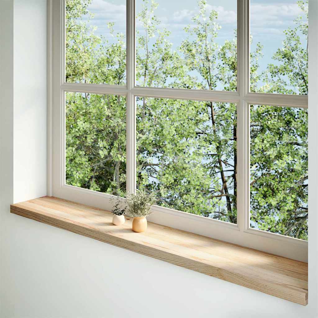 Alféizares de ventana Vidaxx 2 piezas roble macizo sin tratar 160x25x2 cm