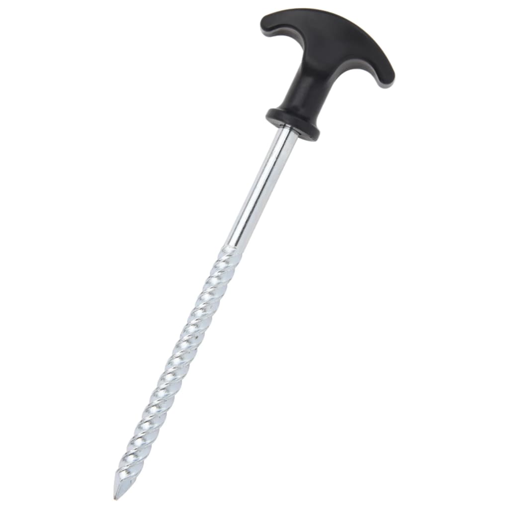 Piquets de tente Vidaxl 24 pcs ø7 mm 17 cm acier galvanisé