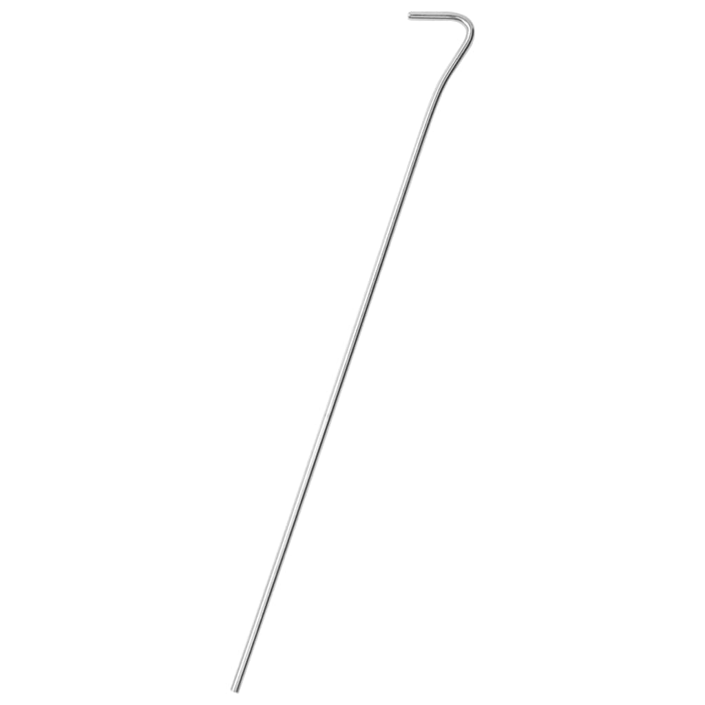 Piquets de tente Vidaxl 25 pcs ø4 mm 30 cm acier galvanisé