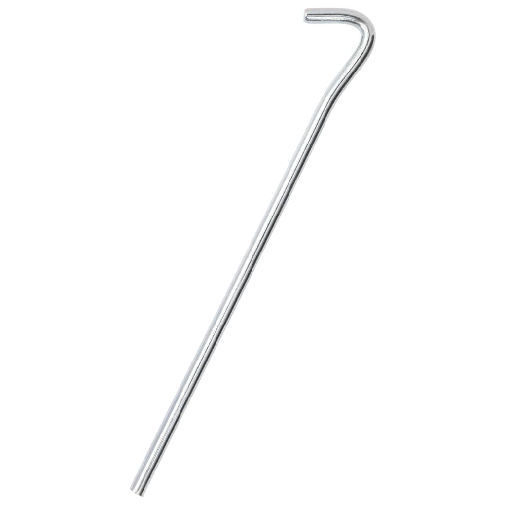 Piquets de tente Vidaxl 25 pcs ø7 mm 23 cm acier galvanisé
