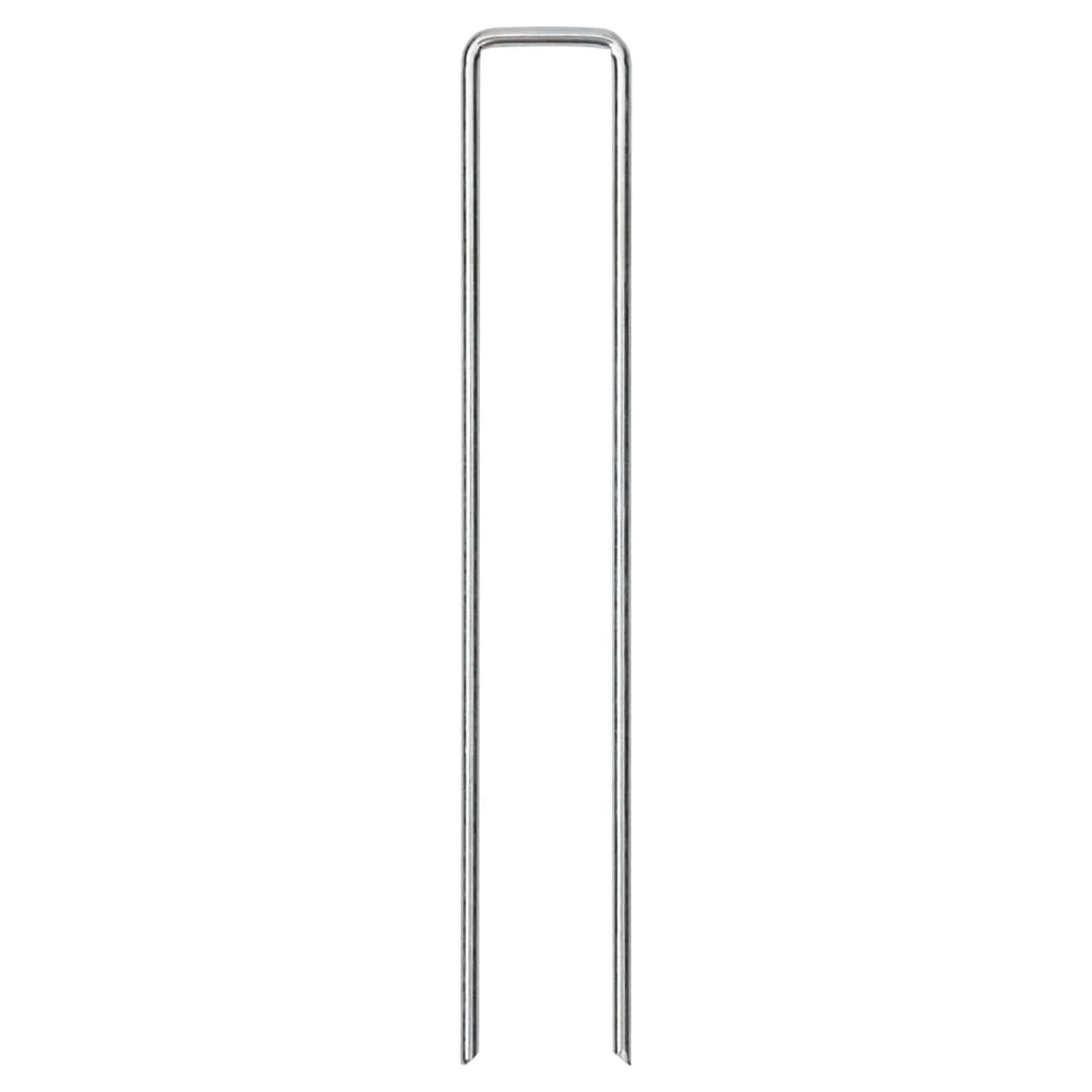 Vidaxx estacas de suelo 25 piezas en forma de U 20x4 cm acero galvanizado