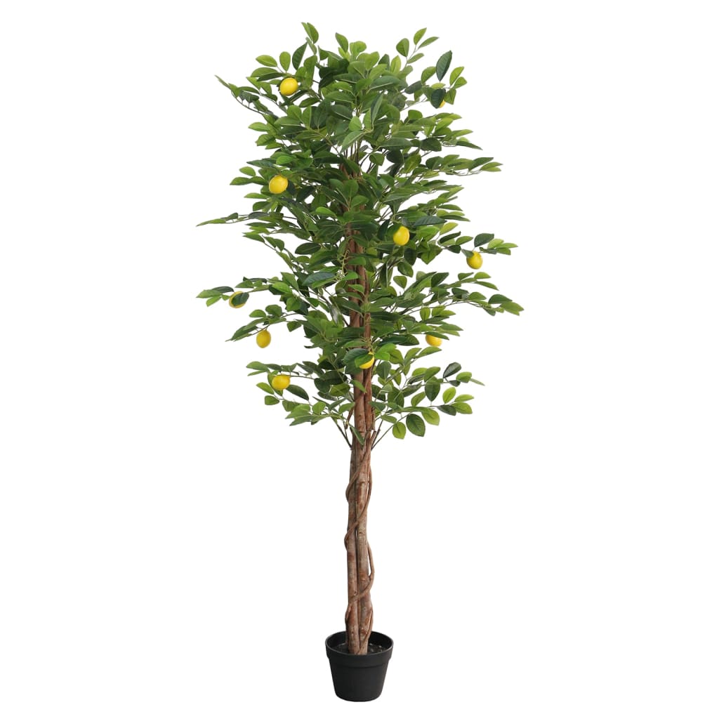 Vidaxx artificial lemon tree with 3 trunks 180 cm polypropylene green